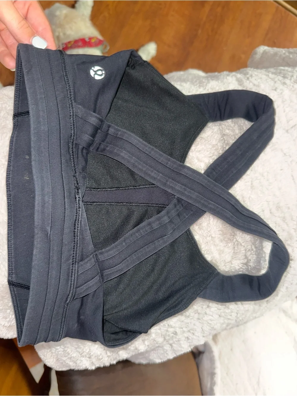 lululemon athletica Black Cross-Back Sports Bra